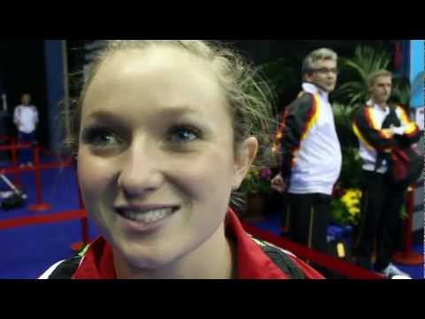 Rosannagh MacLennan Interview - Part 1 - 2011 World Trampoline Championships