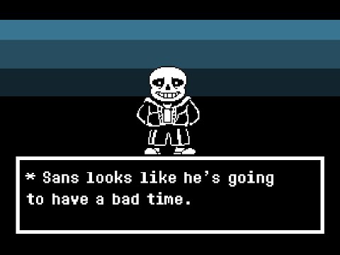 Undertale neutral Sans battle(phase 1 no heal)