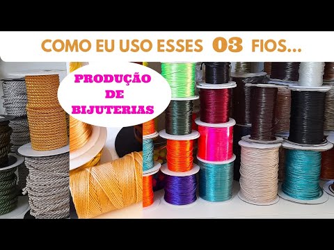 FIOS PARA FAZER BIJUTERIAS-DICAS de Como Usar Fios Para montagem de Bijuterias #comofazerbijuterias