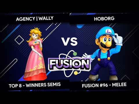 Fusion #96 - Melee - Wally (Peach) vs HOBORG (Luigi) - Top 8 - Winners Semis