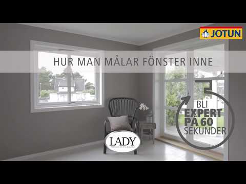 Måla fönster inne