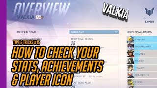 Quick Guide: How to check your stats, achievements and player icon in Overwatch || EP #15
