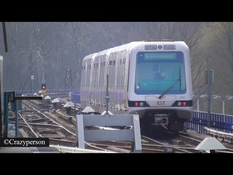 Metro in Slinge Rotterdam naar Waalhaven (April 2018)