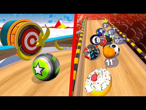 🔴🍌 Banana Frenzy ⭕Vs⚽ Epic Race 🔥🌈 GOING BALLS New Update