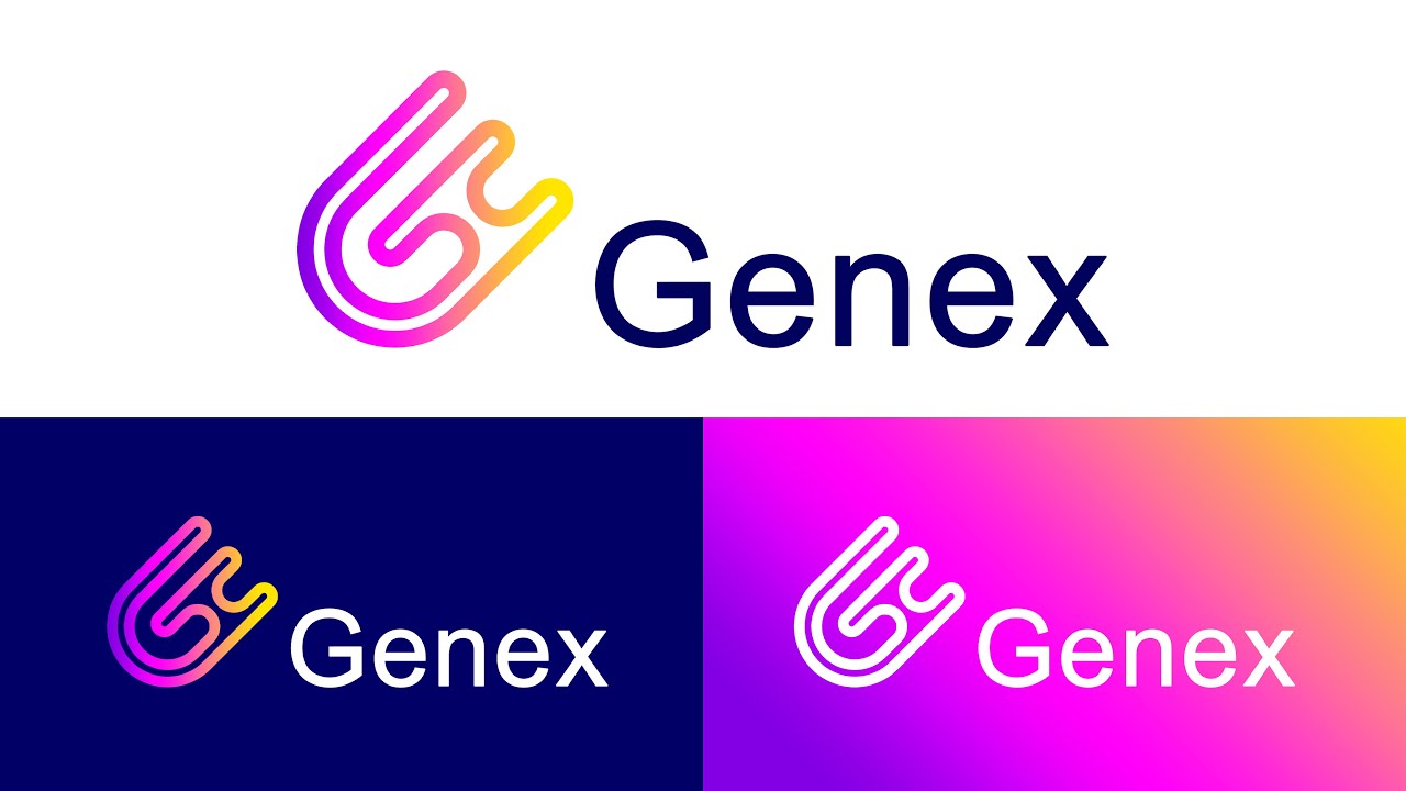 Letter G - GENEX Logo Design Tutorial using Adobe Photoshop