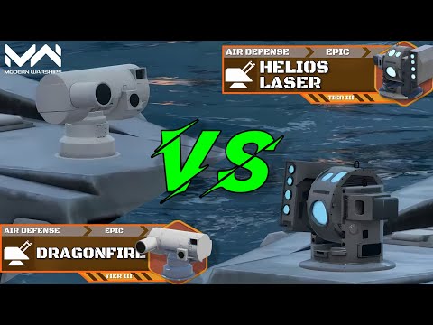 Free Laser CIWS Helios Laser VS Dragonfire | Laser Air Defense Comparison! | Modern Warships