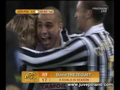 Juventus - Piacenza 4:0 Goal di Trezeguet