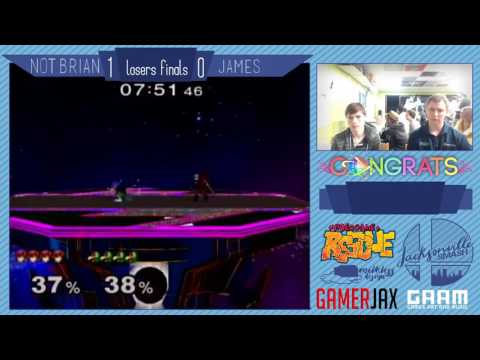 Jax Smash Weekly 1/26 - James(Falco) Vs Brian(Marth) - Melee Losers Top 8