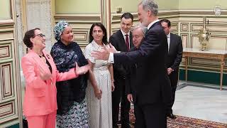 Su Majestad el Rey se reúne con el Secretario General de Naciones Unidas en el marco de la IV Conferencia Internacional sobre la Financiación para el 