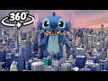 Giant Stitch Rampages Through The City