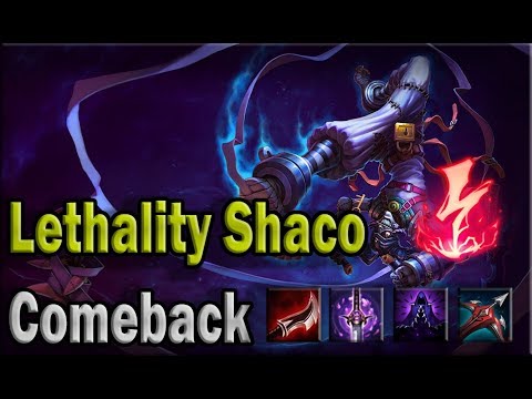 Full Lethality Shaco Jungle - Comeback | League of Legends