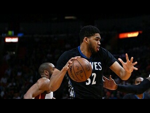 Karl Anthony Towns at Heat (17/03/2017) - 31 Pts, 11 Rebs, 11-17 FGM!