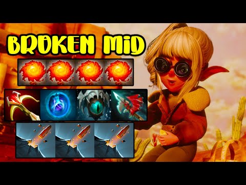 BROKEN MID [ SNAPFIRE ] INTENSE TEAM FIGHT - DOTA 2 GAMEPLAY