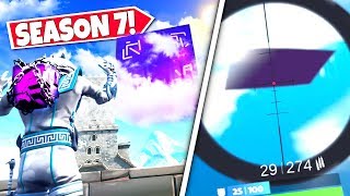 *NEW* GIANT FLOATING SQUARE *APPEARS* OVER FORTNITE MAP WARNING OF CUBE RETURN! SEASON 7 UPDATE!: BR