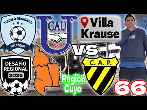 Lunes de Regional Amateur. Duelo de cuyo: Unión (VK) recibe a Palmira, por la ida de la serie. DR 66