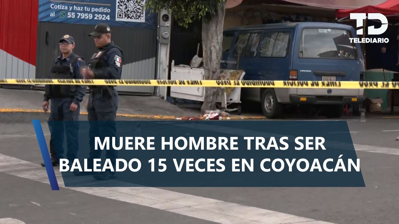 ¡Le dispararon 15 veces! Hombre es atacado a balazos por presuntos repartidores en Coyoacán