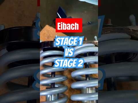 @EibachUSA stage 1 vs 2 - more travel, height adjustable on vehicle, more robust, more height.