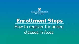How to register for a linked class in Aces