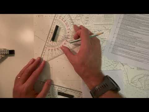 Nuovo esame patente nautica - esercizio 5.2.3-4 n°36 - T1 a T2 - carteggio oltre 12 miglia (2022)