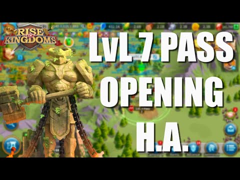LvL 7 Pass Opening in Heroic Anthem -day 2 - Rise of Kingdoms