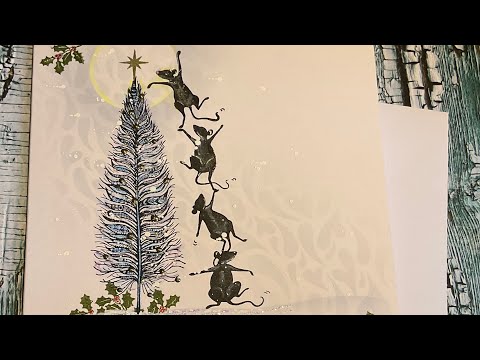 One Star and Four Mice at Christmas by Jo Rice #laviniastamps #cardmaking