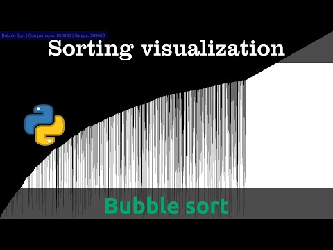 Bubble Sort Visualization With Python 100x Speed