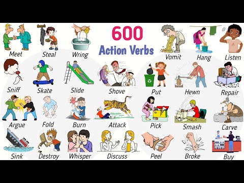 Learn 600+ Action Verbs | Super Common Verb Forms (V1, V2, V3) For Fluent In English