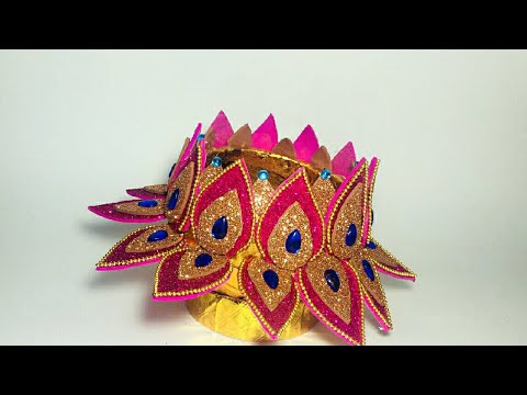 Coconut Shell Craft | Home Decor Idea | Handcrafted | Lotus Shape Craft For Diya | By Punekar Sneha. Video