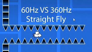 60Hz VS 360Hz Straight Fly in Geometry Dash! (joke)