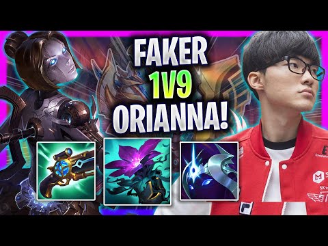 FAKER TRYING TO 1V9 WITH ORIANNA! - T1 Faker Plays Orianna Mid vs Leblanc! | Season 2024