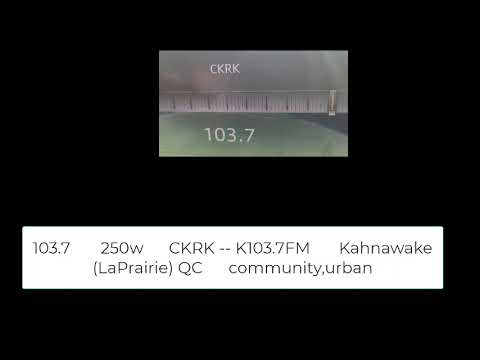 Montreal, Quebec FM radio bandscan - stations from QC, NY, VT, may be ON.