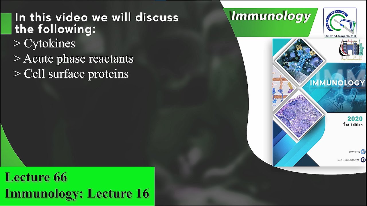Cytokines || Acute phase reactants || Cell surface proteins