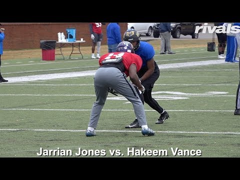 AL-MS - WR vs. DB 1-on-1 drills  (Mississippi)