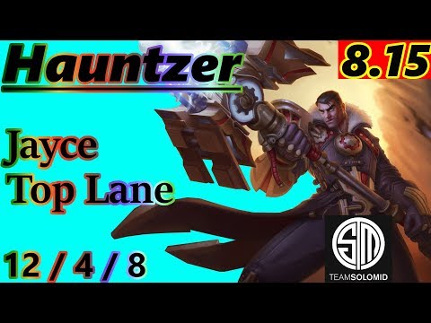 Hauntzer as Jayce Top Lane - S8 Patch 8.15 - NA Master - Full Gameplay