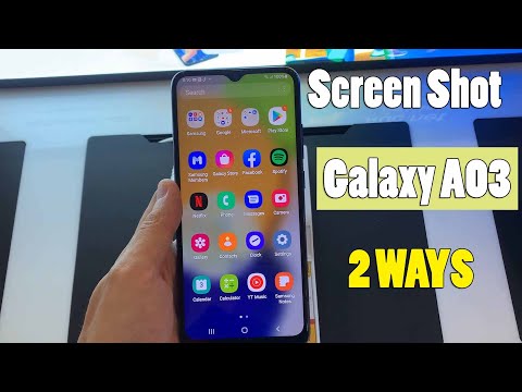 SAMSUNG GALAXY A03: 2 WAYS TO TAKE SCREENSHOTS