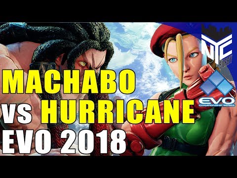 [ Street Fighter 5] EVO 2018 Semifinals - Machabo vs Hurricane [1080p/60fps]