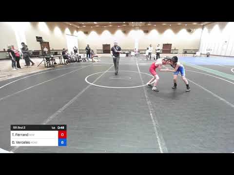 63 Lbs Rr Rnd 2 - Timothy Ferrand, New York Vs Dylan Verceles, HeadHunters Wrestling Club 6199