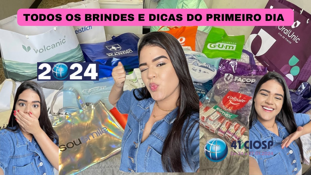 CIOSP 2024 : Todos os Brindes que peguei no Primeiro Dia + Dicas #ciosp #vlog #odontologia