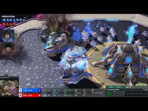 Dark's Sneaky Changeling vs Trap | 2021 Global StarCraft II League Season 2: Code S