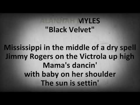 **BLACK VELVET**"ALANNAH MYLES"(with lyrics)