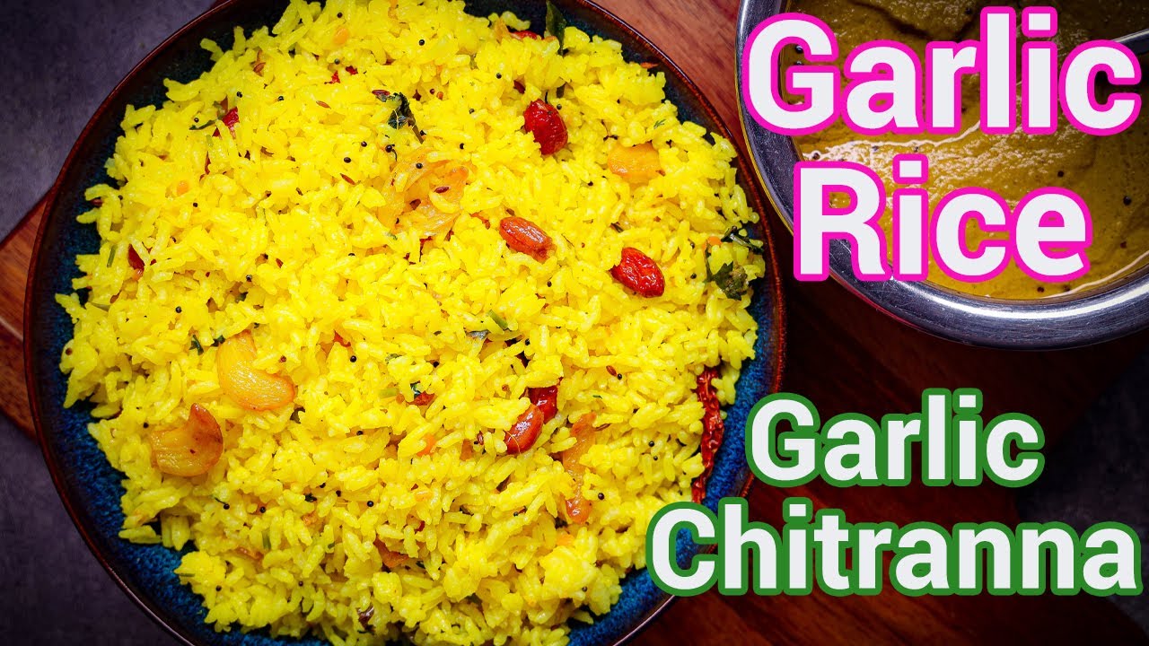 Garlic Chitranna Rice | New Style Lemon Rice | Quick & Healthy Morning Breakfast Idea