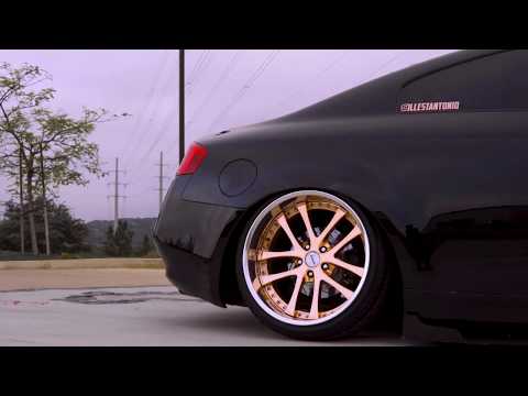 2003 INFINITI G35 with 19x9.5 Weds Lxz and Delinte 225x35 on Air