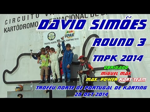 Piloto David Simões TNPK3 2014 Troféu Norte de Portugal de Karting