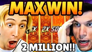 BIGGEST STREAMER SLOT WINS OF THE DAY! #42 | Trainwreckstv, MitchJones, xQc & SteveWillDoIt!