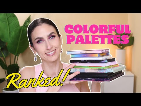 THE BEST COLORFUL PALETTES IN MY COLLECTION RANKED! ❤️🧡💛💚💙💜