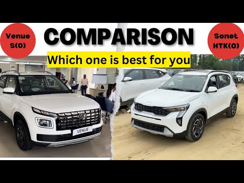 Sonet HTK(O)VS Venue S(O)-10.50 lakhs- which one is best? Detailed Comparison-Features,Price.