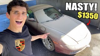 I Bought a FILTHY Non-Running Porsche Boxster at Auction! Let's Fix It!