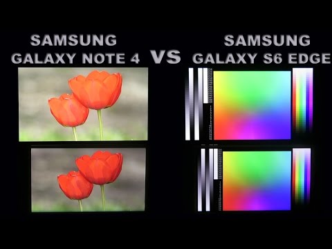 Samsung Galaxy S6 Edge Vs Samsung Galaxy Note 4 display quality