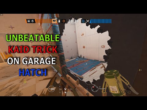 UNBEATABLE Kaid TRICK on garage hatch in consulate-Rainbow six siege