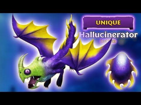 HALLUCINERATOR - New Unique Night Terror Max Level 150 Titan Mode | Dragons: Rise of Berk